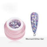 Mermaid Glitter Gel Polish 8ml shade 17 - Pro GLITZ