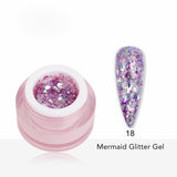 Mermaid Glitter Gel Polish 8ml shade 18 - Pro GLITZ