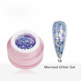 Mermaid Glitter Gel Polish 8ml shade 19 - Pro GLITZ