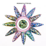 Mermaid Glitter Gel Polish 8ml shade 3 - Pro GLITZ